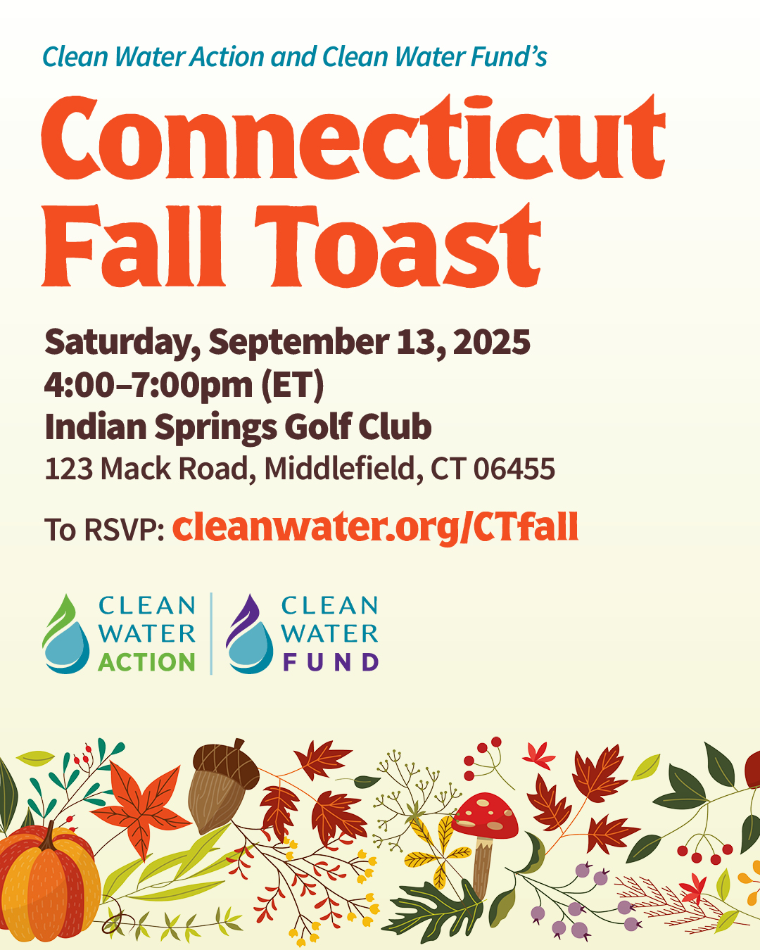 Graphic for Clean Water's Fall Toast