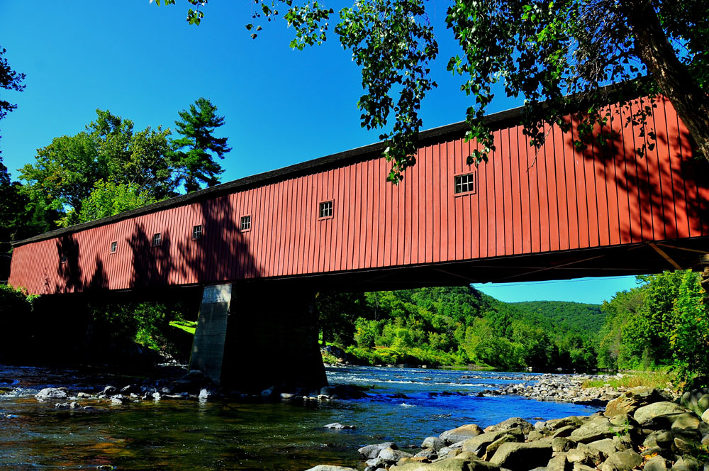 Covered bridge in West Cornwall Covered bridge in West Cornwall