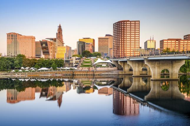 Hartford skyline and Connecticut River. Hartford skyline and Connecticut River. Photo credit: Sean Pavone / iStock Hartford skyline and Connecticut River. Photo credit: Sean Pavone / iStock