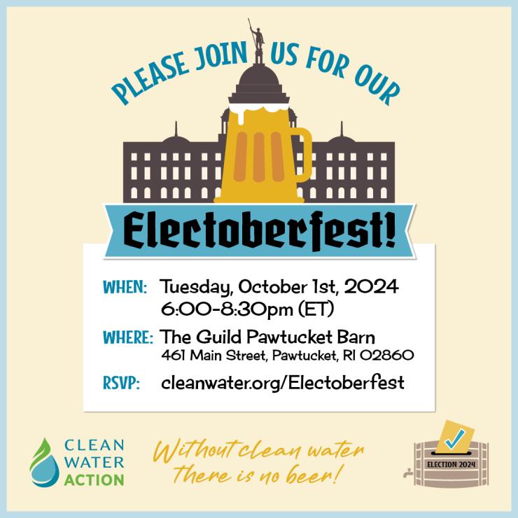 Graphic design for Clean Water Action Electoberfest