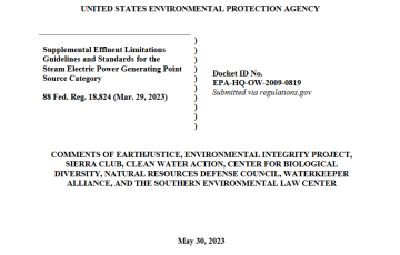 Comments on 2023 Steam Electric ELG supplemental rule