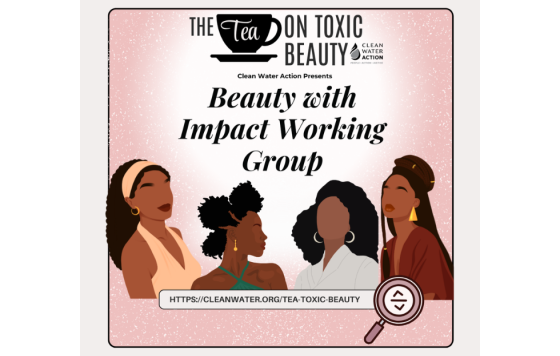 Graphic design of NJ's Beauty with Impact Working Group Sign up