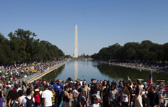 Rally at Reflecting Pool in DC. Credit: Diane Diederich / iStockphoto